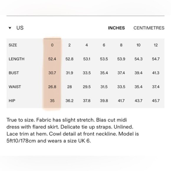 NEW Self-Portrait Burnt Orange Satin Midi Dress Lace | US 0 UK 4 - Picture 12 of 12